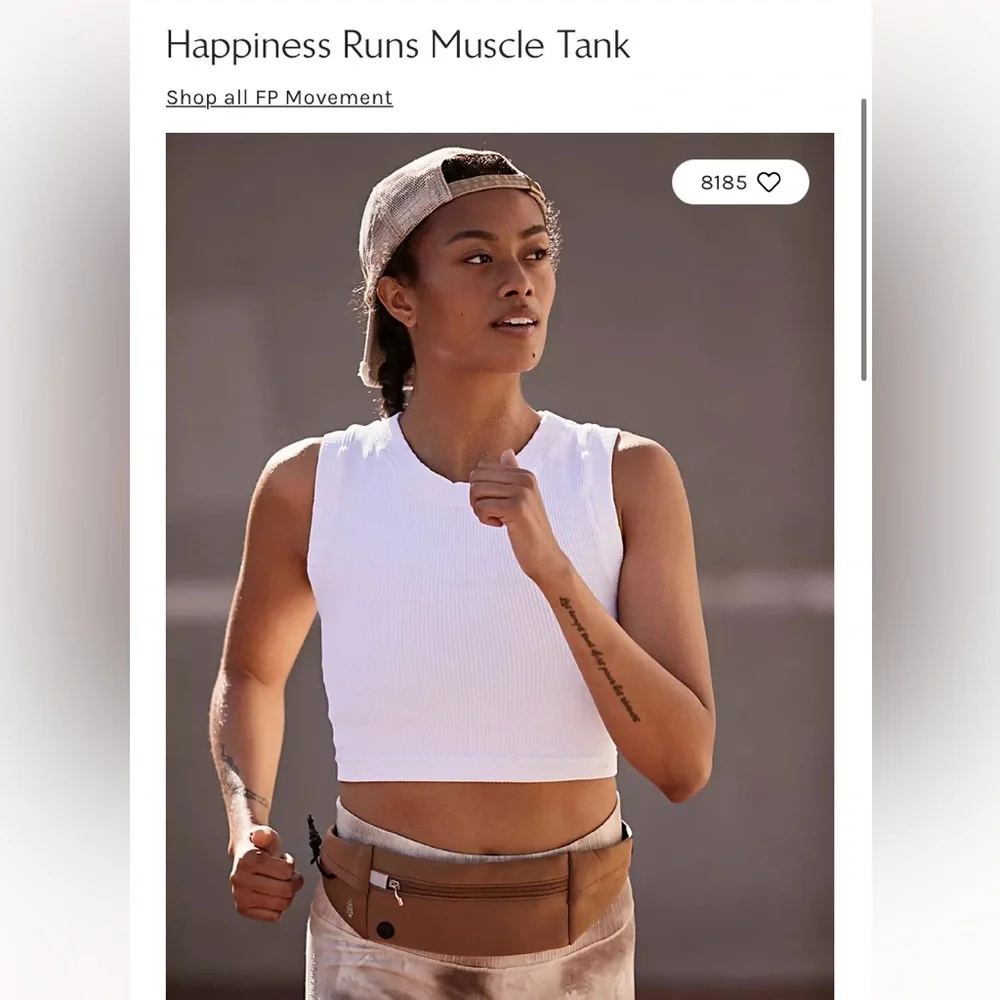 NWOT Free People Happiness Runs Muscle tank